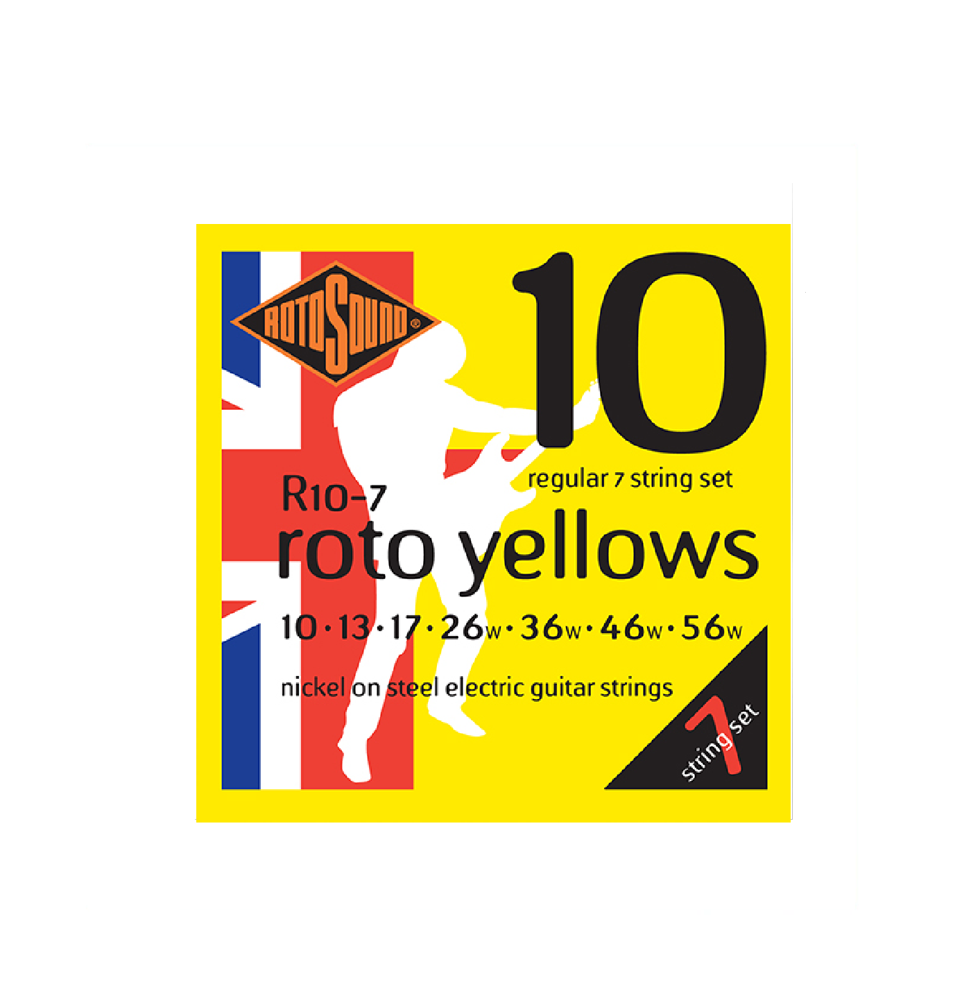 Rotosound Roto Yellows Electric Guitar Strings (7-String Set)